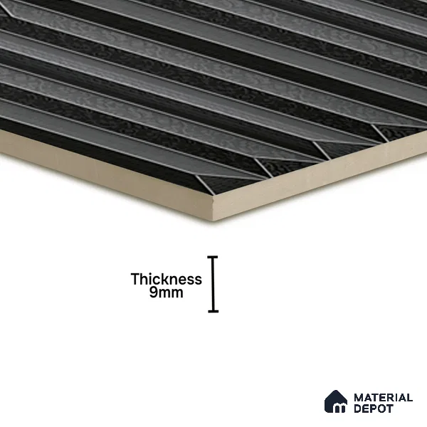 Faux Subway  Tile TL 07242 Crayon 4002 Granula 1 ft x 1 ft Ceramic Matte Finish - 9 mm  | 2 mm Spacer is Mandatory | Please Expect a Slight Variation of Pattern (Sample)